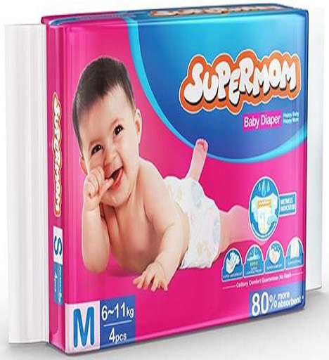 Supermom Baby Belt Diaper Medium - 6-11 kg - 50 Pcs