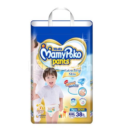 MamyPoko Baby Boys Diaper Pant XXL (15-25 kg) 38Pcs