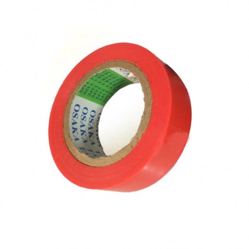 Osaka PVC Tape Red, White (18 mm)